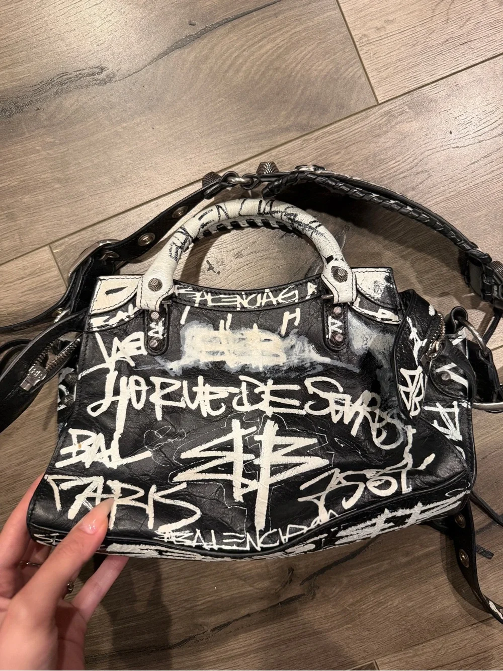 Balenciaga Neo Cagole Graffiti Bag